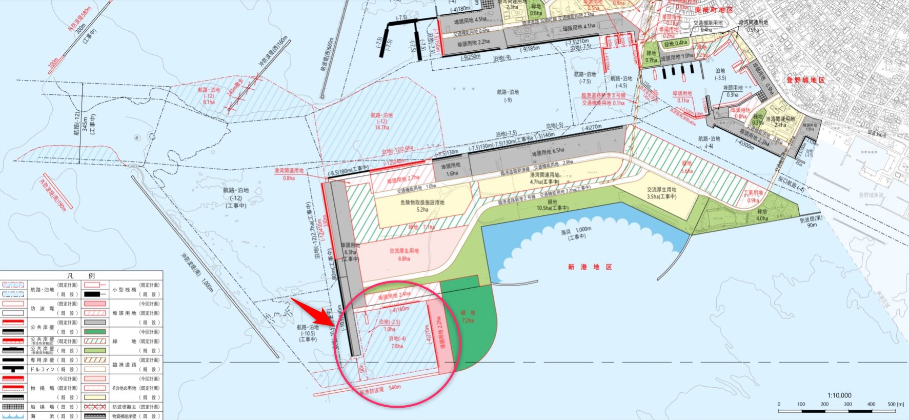 【なんやアレ!!】石垣島の旧離島桟橋の景観に違和感。新港地区に謎の盛土が出現