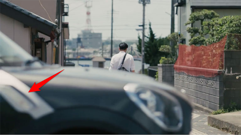 小森洸人を監視する不審な車の特徴的なデザイン